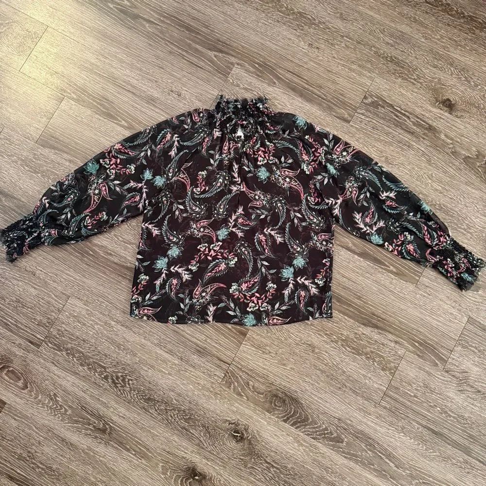 Misa Los Angeles Alexis Blouse in Enchanted Paisley